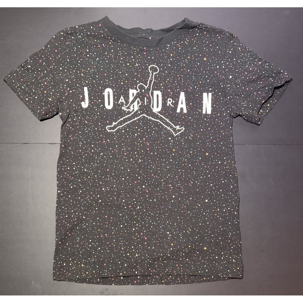 Youth Air Jordan Jumpman Logo T-shirt Speckle Black Size S Youth 8-10 Years‎